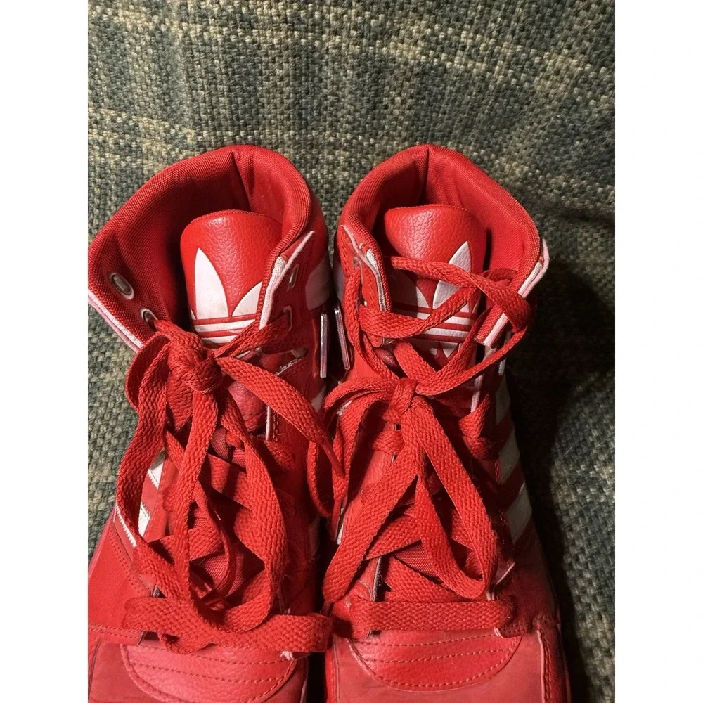 Adidas Hard Court 2 Hi II Men's High Top Sneakers Red/White G59666 Size 11